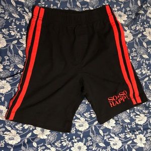 Red & black shorts
